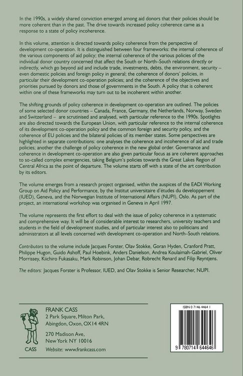 Produktbild: Policy Coherence in Development Co-operation