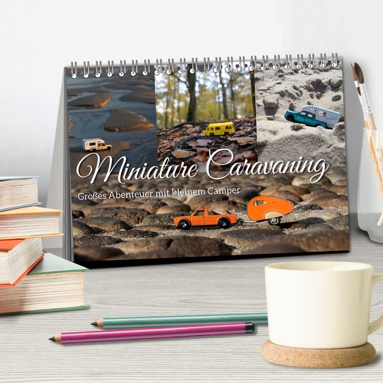 Produktbild: Miniature Caravaning: Gro&szlig;es Abenteuer mit kleinem Camper (Tischkalender 2027 DIN A5 quer), CALVENDO Monatskalender
