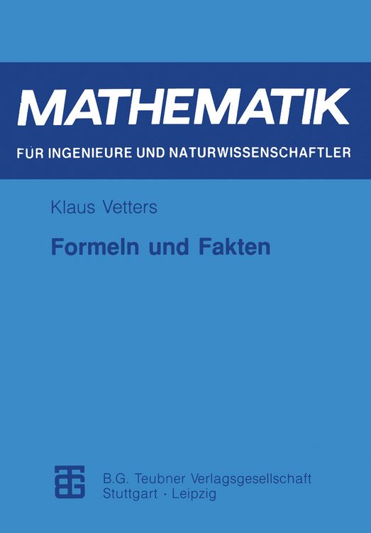 Produktbild: Formeln und Fakten