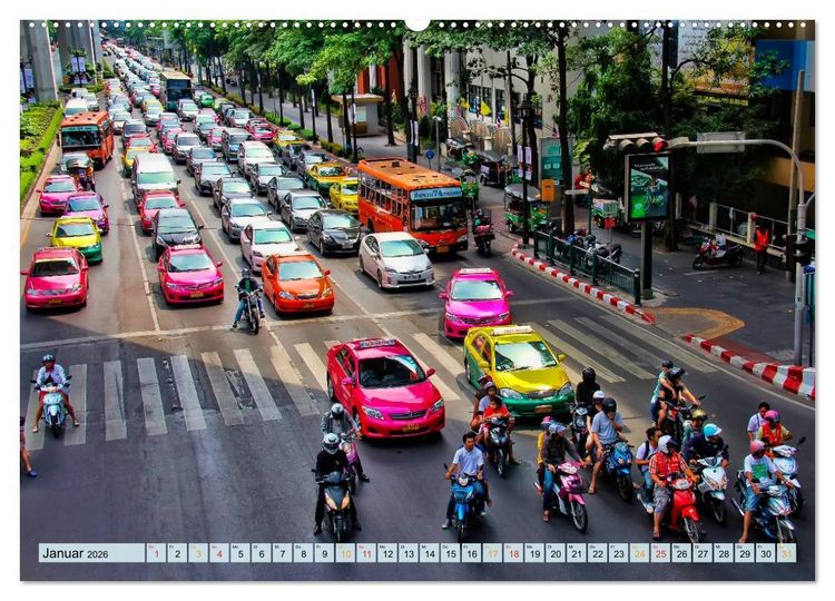 Produktbild: Bangkok - K&ouml;nigreich Thailand (Wandkalender 2026 DIN A2 quer), CALVENDO Monatskalender