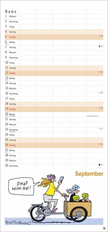 Produktbild: Peter Butschkow: Familienplaner 2027
