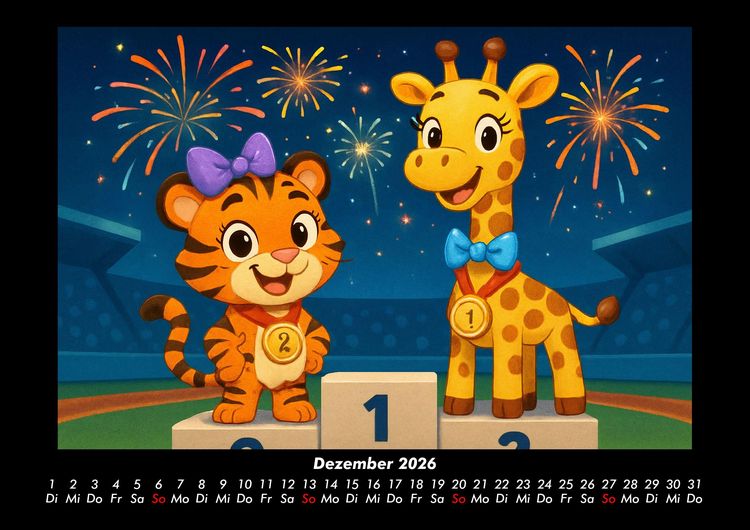Produktbild: Tina & Nala bei den Olympischen Spielen 2026 Fotokalender DIN A3