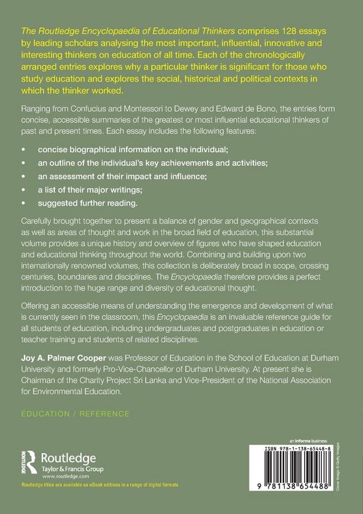 Produktbild: Routledge Encyclopaedia of Educational Thinkers