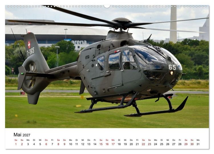 Produktbild: Hubschrauberdynamik in allen Facetten (hochwertiger Premium Wandkalender 2027 DIN A2 quer), Kunstdruck in Hochglanz
