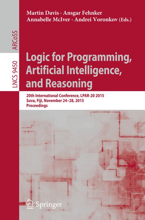 Produktbild: Logic for Programming, Artificial Intelligence, and Reasoning