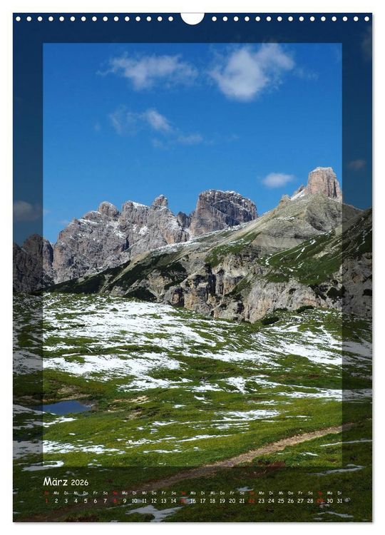 Produktbild: Bergwelten Wandkalender (Wandkalender 2026 DIN A3 hoch), CALVENDO Monatskalender