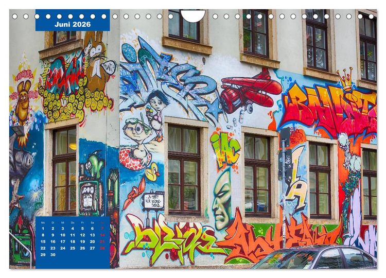 Produktbild: Graffiti (Wandkalender 2026 DIN A4 quer), CALVENDO Monatskalender