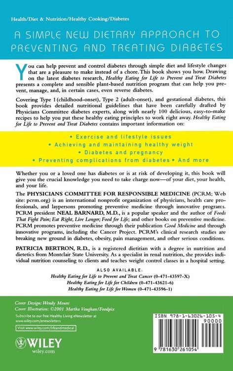 Produktbild: Healthy Eating for Life to Prevent and Treat Diabetes