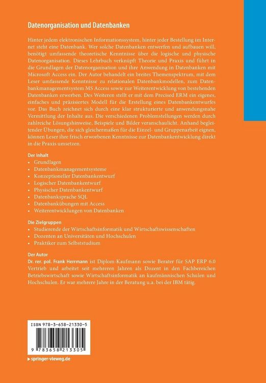 Produktbild: Datenorganisation und Datenbanken