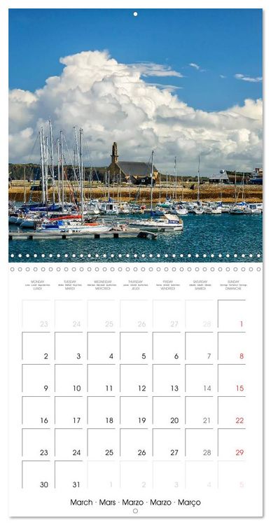 Produktbild: La Bretagne la presqu&rsquo;&icirc;le de Crozon (Calendrier mural carr&eacute; 2026 30x30 cm) Calendrier double avec une page pour vos prises de notes
