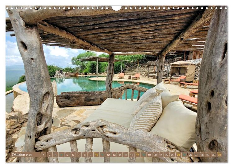 Produktbild: Im Einklang mit der Natur - Soroi Lions Bluff Lodge Kenia (Wandkalender 2026 DIN A3 quer), CALVENDO Monatskalender
