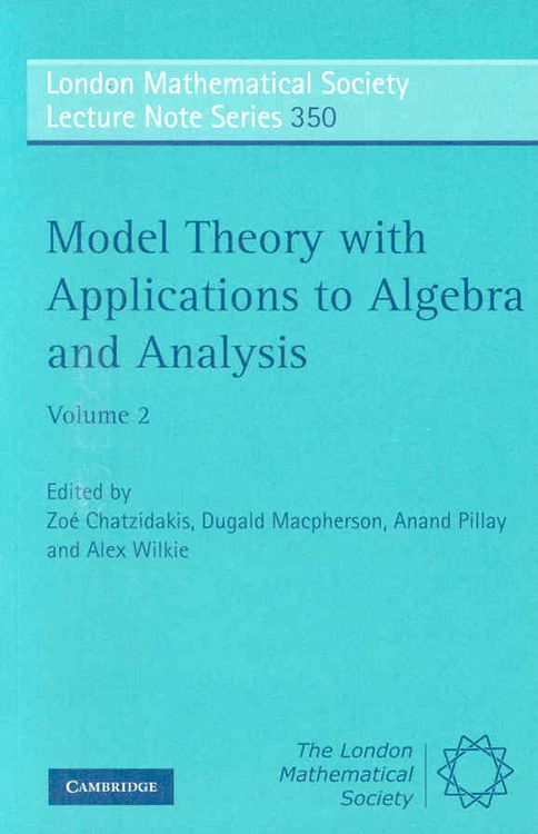 Produktbild: Model Theory with Applications to Algebra and Analysis