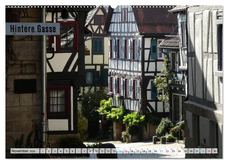 Produktbild: Sindelfingen - Historische Altstadt (Wandkalender 2026 DIN A2 quer), CALVENDO Monatskalender
