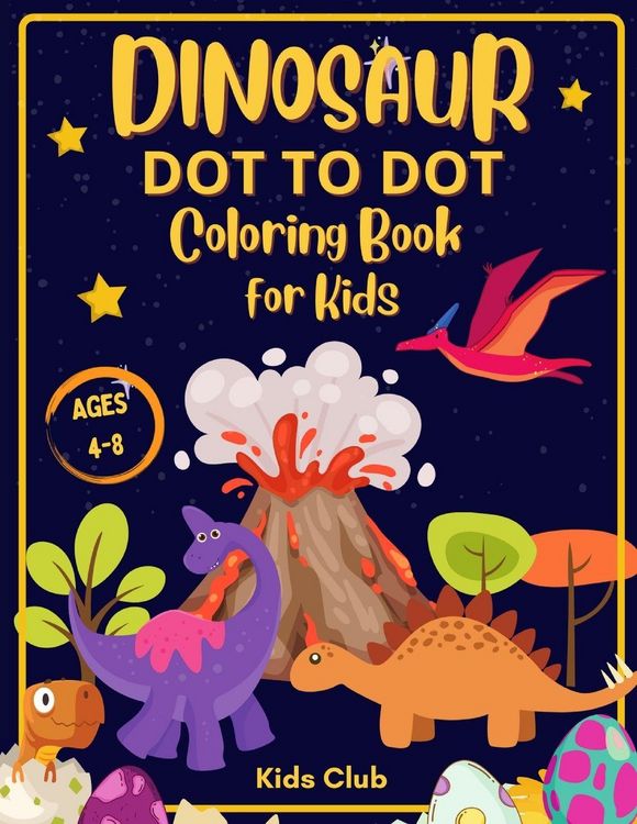 Produktbild: Dinosaur Dot to Dot Coloring Book for Kids Ages 4-8
