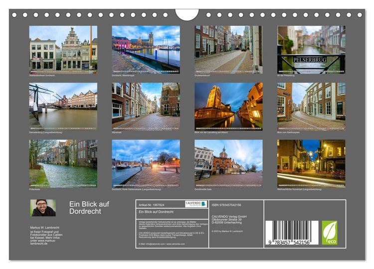 Produktbild: Ein Blick auf Dordrecht (Wandkalender 2026 DIN A4 quer), CALVENDO Monatskalender