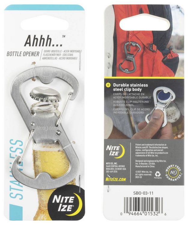 Produktbild: NITE Ize Schl&uuml;ssel-Karabiner NI-SBO-03-11 S-Biner Ahhh Edelstahl 1St.