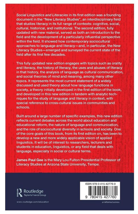 Produktbild: Social Linguistics and Literacies