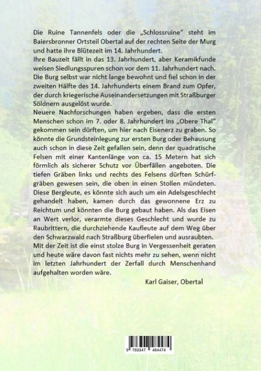 Produktbild: Die Ruine Tannenfels
