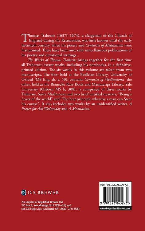 Produktbild: The Works of Thomas Traherne V