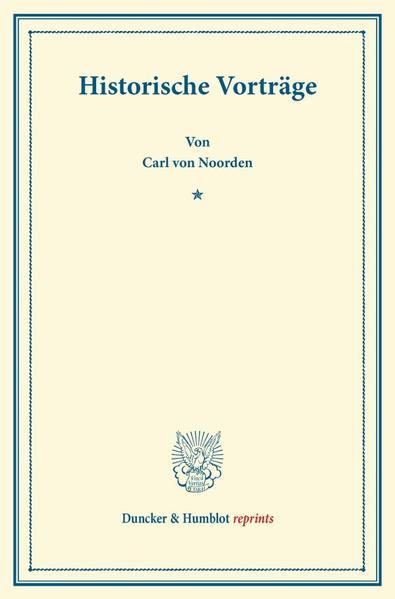 Produktbild: Historische Vortr&auml;ge.