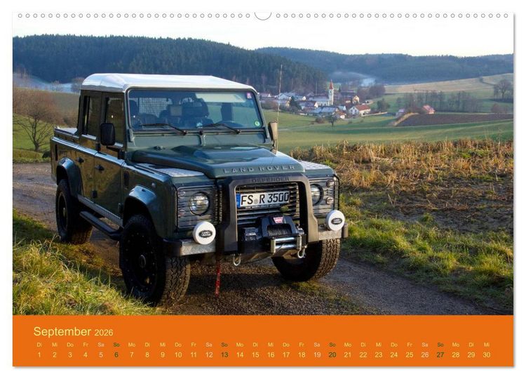 Produktbild: Defender f&uuml;r's Grobe (hochwertiger Premium Wandkalender 2026 DIN A2 quer), Kunstdruck in Hochglanz