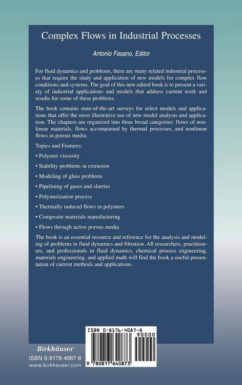 Produktbild: Complex Flows in Industrial Processes