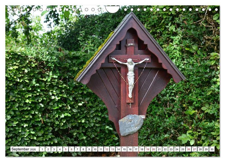 Produktbild: Kreuze und Kruzifixe rund um Simmerath in der Eifel (Wandkalender 2026 DIN A4 quer), CALVENDO Monatskalender