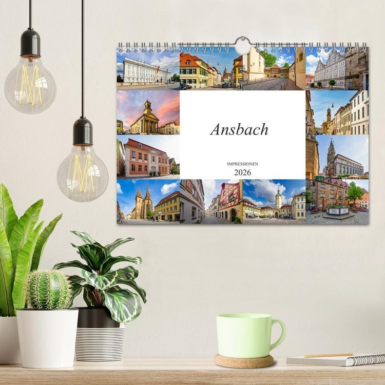 Produktbild: Ansbach Impressionen (Wandkalender 2026 DIN A4 quer), CALVENDO Monatskalender