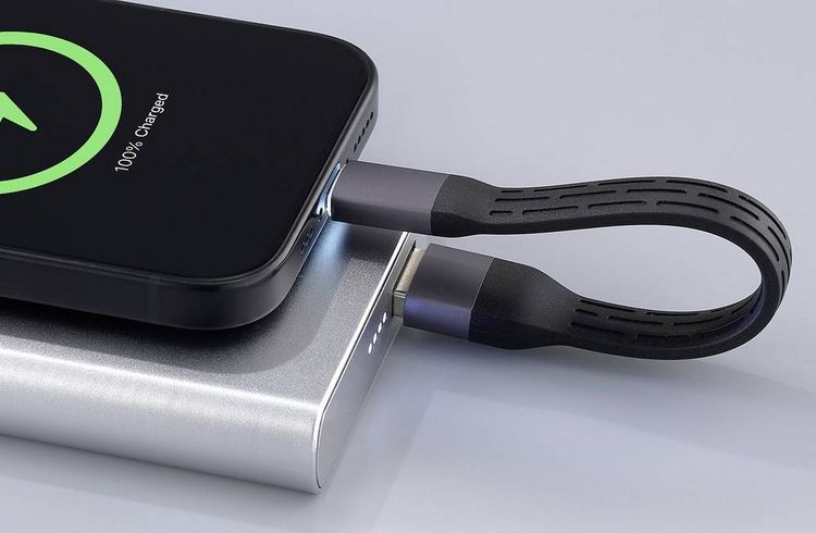 Produktbild: Renkforce USB-Kabel USB 2.0 0.15m Schwarz Flexibel, mit LED RF-6738048