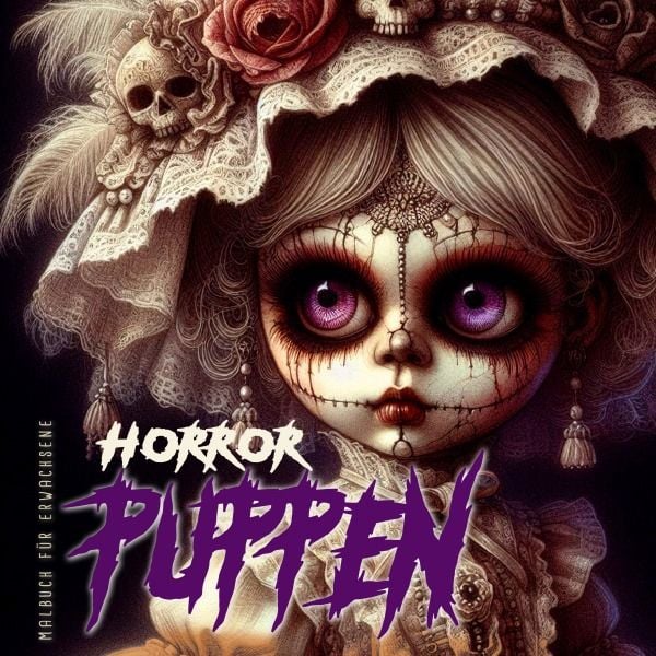Produktbild: Horror Puppen Malbuch f&uuml;r Ewachsene