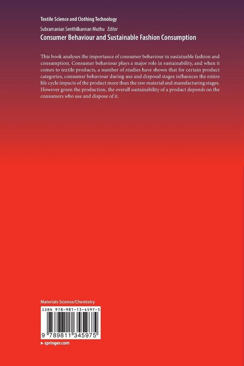 Produktbild: Consumer Behaviour and Sustainable Fashion Consumption