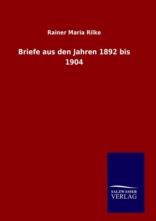 Produktbild: Briefe aus den Jahren 1892 bis 1904