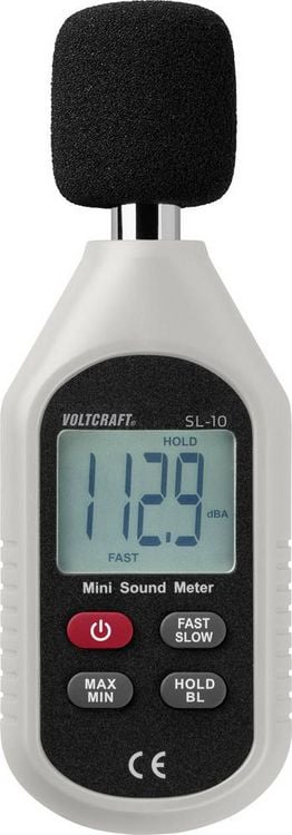 Produktbild: VOLTCRAFT Schallpegel-Messger&auml;t SL-10 30 - 130 dB 31.5Hz - 8kHz