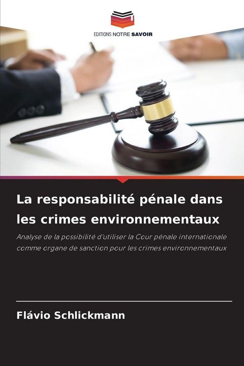 Produktbild: La responsabilit&eacute; p&eacute;nale dans les crimes environnementaux