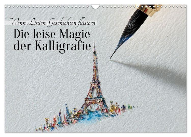 Produktbild: Die leise Magie der Kalligrafie (Wandkalender 2026 DIN A3 quer), CALVENDO Monatskalender
