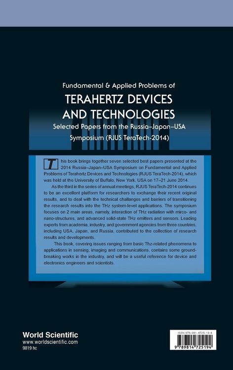 Produktbild: Fundamental & Applied Problems Of Terahertz Devices & Tech
