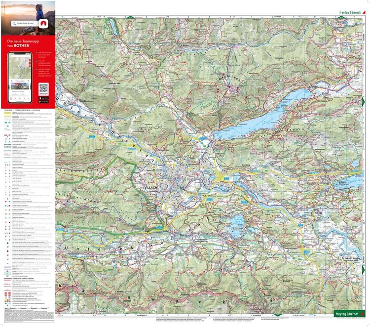 Produktbild: Freytag & berndt Wanderkarte WK 224 Villach - Faaker See, Ossiacher See - Dobratsch 1:50.000