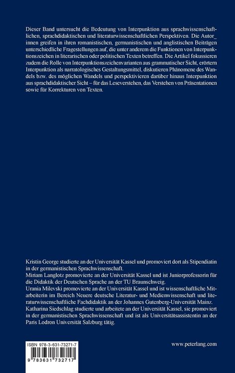 Produktbild: Interpunktion im Spannungsfeld zwischen Norm und stilistischer Freiheit