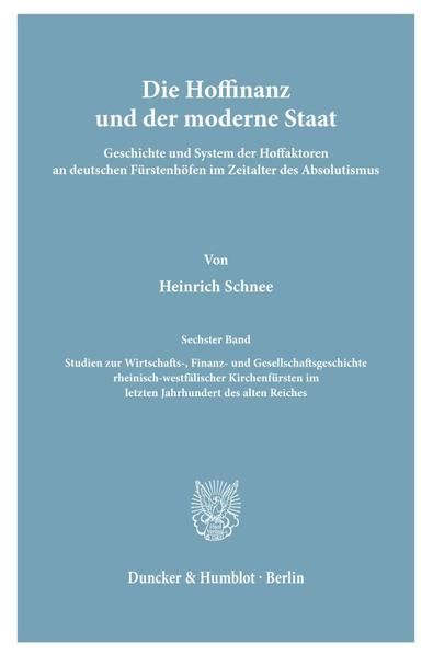 Produktbild: Die Hoffinanz und der moderne Staat.