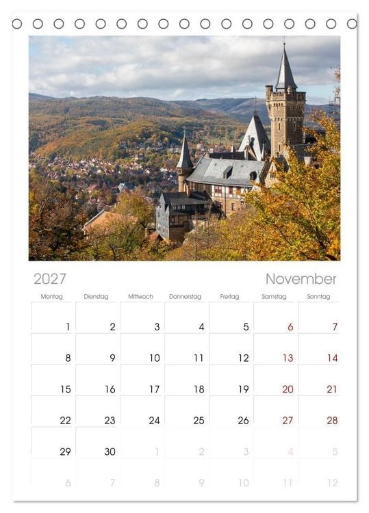 Produktbild: Tischplaner 2027 - Wernigerode - Historische Fachwerkstadt am Harz (A5 Tischkalender zum Aufstellen) CALVENDO