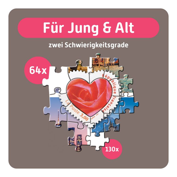 Produktbild: TEAMPUZZLE &ndash; St&auml;dte &ndash; 194 Teile &ndash; Seniorenpuzzle mit gro&szlig;en & kleinen Teilen