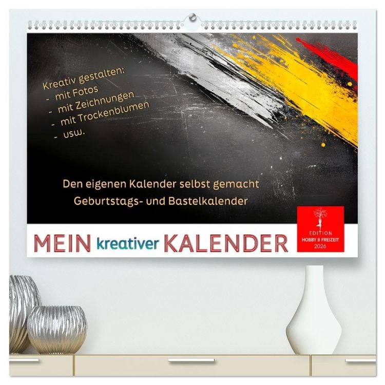 Produktbild: Mein kreativer Kalender (hochwertiger Premium Wandkalender 2026 DIN A2 quer), Kunstdruck in Hochglanz