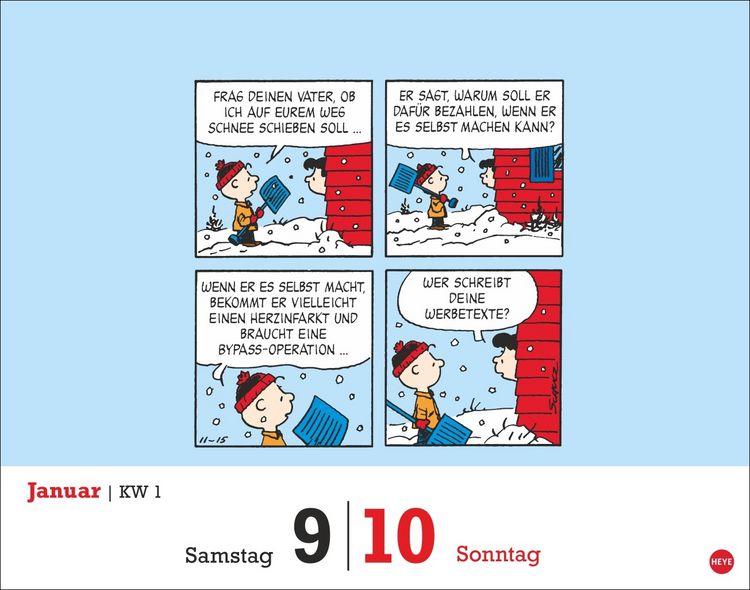 Produktbild: Peanuts Tagesabrei&szlig;kalender 2027