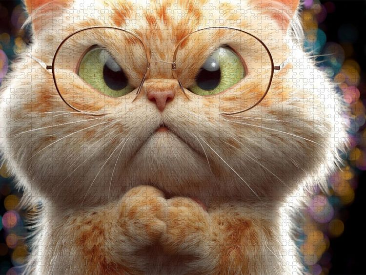 Produktbild: CALVENDO Puzzle Ein Motiv aus dem Kalender Katzenhumor im Blick | 2000 Teile Lege-Gr&ouml;&szlig;e 90x67cm Foto-Puzzle f&uuml;r gl&uuml;ckliche Stunden