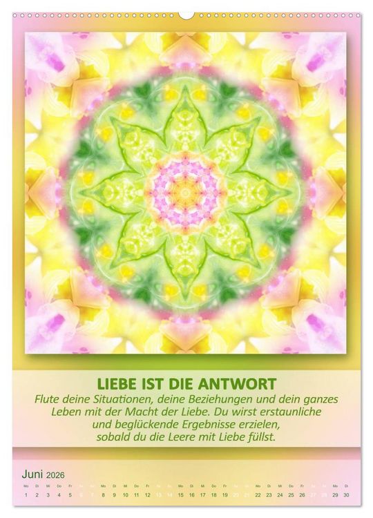 Produktbild: Light Energy Mandalas - Kalender - Vol. 2 (Wandkalender 2026 DIN A2 hoch), CALVENDO Monatskalender