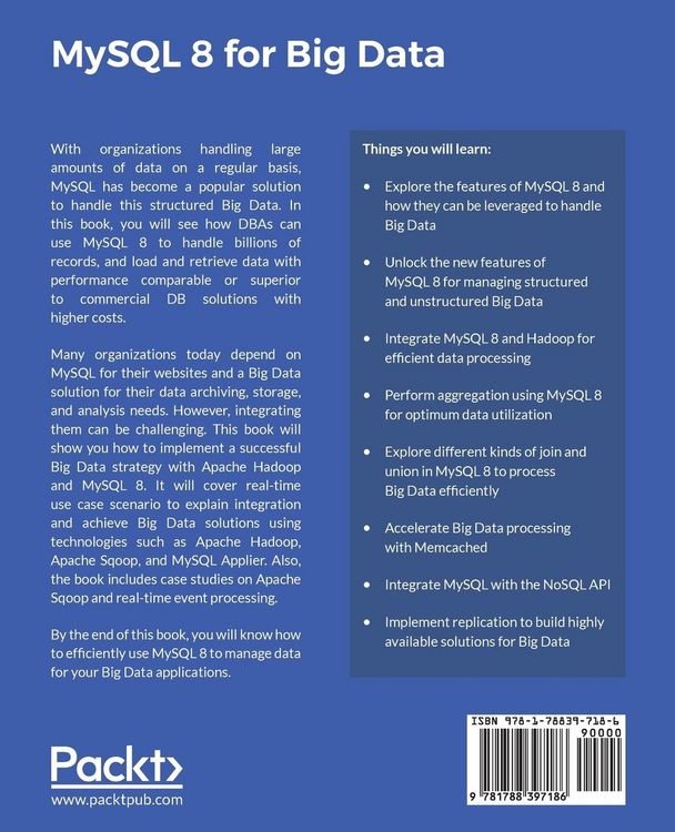 Produktbild: MySQL 8 for Big Data