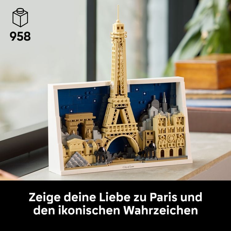 Produktbild: LEGO Architecture 21064 Paris &ndash; Stadt der Liebe, Wanddeko f&uuml;r Erwachsene