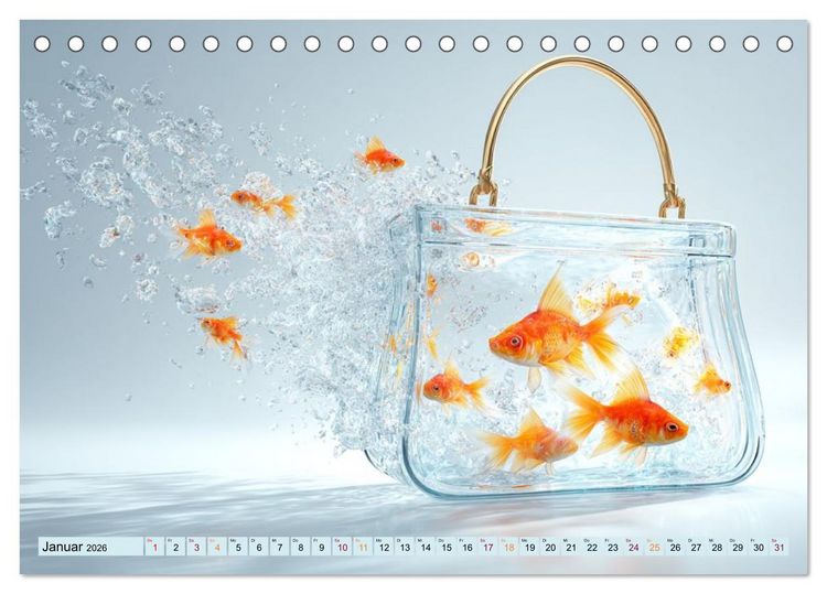 Produktbild: Freitag ist Fischtag (Tischkalender 2026 DIN A5 quer), CALVENDO Monatskalender