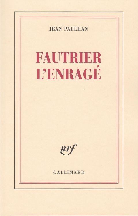 Produktbild: Fautrier l'enrag&eacute;