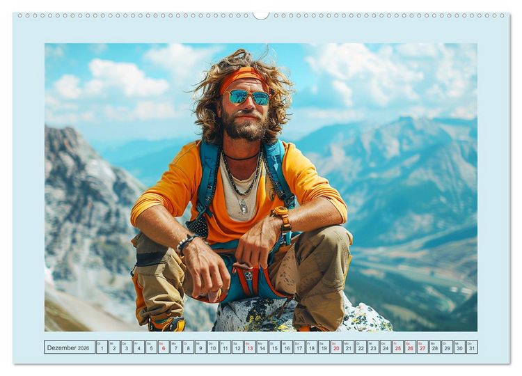 Produktbild: Berggl&uuml;ck. Alpinklettern. Freude, Freiheit und Abenteuer (Wandkalender 2026 DIN A2 quer), CALVENDO Monatskalender